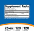 Nutricost DHEA 25mg, 120 Capsules - Gluten Free, Soy Free, Non-GMO, Supplement