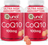 Qunol CoQ10 Gummies, 100mg CoQ10, Delicious Gummy Supplements, Supports Heart Health, Vegan, Gluten Free, Ultra High