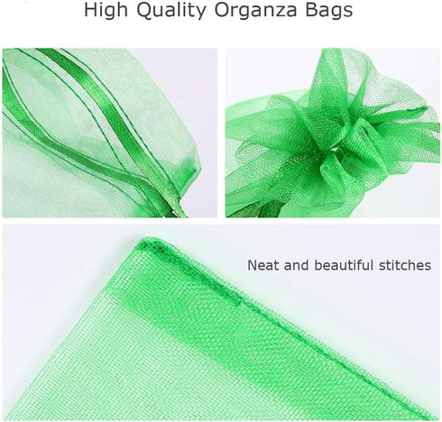 Bouraw 120Pcs Organza Bags, 4x6 Inches with Drawstring, Mixed Color Jewelry Pouches for Wedding Party Christmas Favors