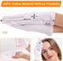 Selizo 6 Pairs 100% White Cotton Gloves for Eczema, Moisturizing Overnight Spa Lotion Gloves