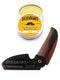Moustache Wax Kit with 3" Folding Comb by BEST, Essential Grooming Set for Moustache Styling and Maintenance