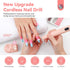 SAVILAND Professional Electric Nail File: 20000RPM Portable Efile Nail Drill Pink Rechargeable Nail Drill with Base for Nail Grinding & Polishing Gel Acrylic Nails Faster Remover Salon at Home