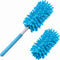 Microfiber Duster for Cleaning, Tukuos Hand Washable Duster with 2 Replaceable Heads, Extendable Pole for Home