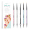 AIMEILI Nail Art Brushes Set, Dual-ended Nail Art Liner Brush Pen for Gel Polish Painting Tools