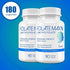 FolateMaxx L-Methylfolate Supplement, 1mg Professional Strength with Optimized Bioactive Methylfolate, 180 Vegetarian