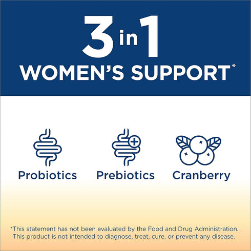 Renew Life Women's Care Cherry Prebiotic and Probiotic Gummies - 48 Count - 2 Billion CFU