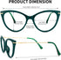 Zeelool Stylish TR90 Cat Eye Blue Light Blocking Glasses - Computer Gaming Eyewear for Women, Pablo OX017894