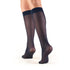 Truform Sheer Compression Stockings, 8-15 mmHg, Women's Knee High Length, 20 Denier, Navy, Small