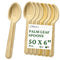 Palm Leaf Spoons 6 Inches (50 Count), Bamboo Spoons, Eco-friendly Compostable Disposable Cutlery for Parties