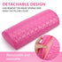 Nail Pillow Hand Rest for Nails, Washable PU Leather Manicure Armrest Cushion for Nail Tech (Rose Red)