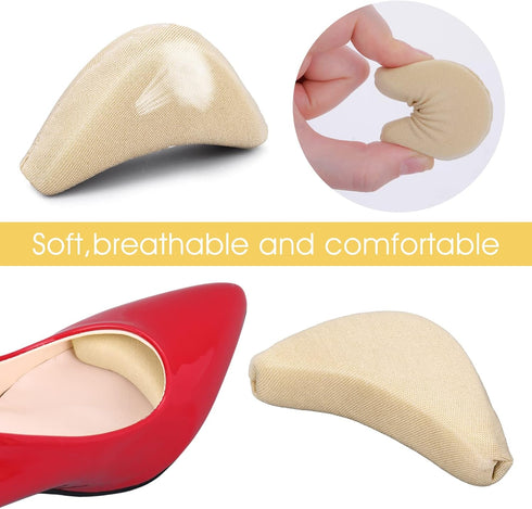 Sibba 8 Pieces Toe Filler Inserts, Unisex Breathable Soft Big Toe Plug for High Heel Foot Pain Relief for Women