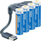 Henreepow 1.5V AA Lithium Rechargeable Batteries, High Capacity 2600mWh (1700mAh) with 4 in 1 USB Charging Cable (4