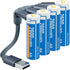 Henreepow 1.5V AA Lithium Rechargeable Batteries, High Capacity 2600mWh (1700mAh) with 4 in 1 USB Charging Cable (4