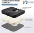 HANQIMER Tailbone 17" 16" Wheelchair Seat Cushion with Hole and Cutout for Pressure Relief, Ergonomic Wheelchair Donut