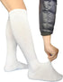 SYOLLAVE 2 Extra Width Non-binding Socks for Lymphedema Bariatric Diabetic Knee High Sock for Swollen Edema Cast Feet