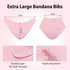 Set Adult Drool Bibs for Men Women,Feeding Bib for Seniors,Elderly Snap Bandana Bibs for Clothing Protector