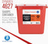 Dynarex Sharps Container, Safe Disposal of Medical Waste and Needles, 2 Gallons, Red with Transparent Lid