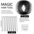 Zonon Hair Nets, 50Pcs Invisible Elastic Edge Mesh, 50cm Individual Package for Women Bun, with 40Pcs U Shaped Pins,