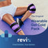 REVIX Knee Ice Pack for Injuries - Reusable Gel Knee Ice Wrap for Arthritis, Meniscus Pain Relief, Set of Two