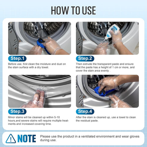 Home Cleaner Gel for Washing Machine, Refrigerator Strips, Grout Cleaner for Household Shower, Kitchen Sinks, Walls,