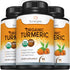 Sunergetic USDA Certified Organic Turmeric Supplement – 1,400mg of Turmeric per Serving with Organic Black Pepper - 180