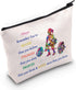 LEVLO Weight Lifting Makeup Bag, You Are Braver Stronger Smarter Gift Idea, Weightlifting Zipper Pouch (Always Weight