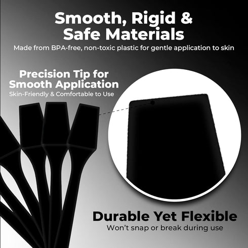 Mini Lotion Spatula, 2.5", 100 Pack, Disposable Applicator for Cosmetics, Creams, Skincare, Face Mask