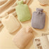 GUOSPIUS 2PCS Pack 2000ml,One Hot BottleHot Water Bottle with Cover Water Injection Rubber Hot Water Bottle Hand Warmer