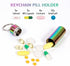 Pill Organizers, Waterproof Single Chamber Stainless Steel Travel Pill Box, Keychain Holder for Purse