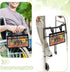 Qehuruxo Colorful Flower Dog Wheelchair Side Bag Wheel Chair Accessories Adults Foldable Wheel Chair Accessories