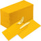 KAMMAK 100 Pack Disposable Mustard Yellow Paper Dinner Napkins, Premium Thick with Flatware Pocket for Events