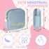 SIDESUGAR Flannel Sanitary Napkin Storage Bags for Women Portable Period Kit Menstrual Cup Pouches Feminine Pad Holder