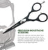 Lucky Franc's Beard Grooming Kit with Japanese Scissors & Handmade Mini Combs for Men, Mustache Trimming