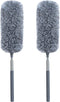 QINGHAHU 2 Pack Microfiber Duster for Cleaning, Small Dusters with Microfiber Head, Extendable