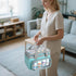 LUXJA Double-Layer Medicine Bag with Transparent Compartment, Pill Bottle Organizer with Detachable Divider (Suitable