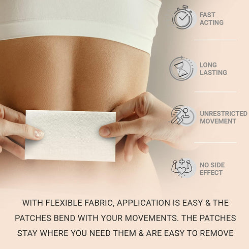 Senti Welless Natural Plant Based Pain Relief Patches, 10 Large Patches for Back, Neck, Shoulder, and Muscle Pain