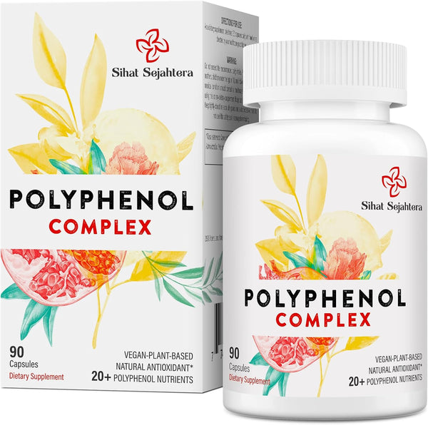67,500 MG Polyphenols Supplement - Powerful Antioxidants & Polyphenol Superfood for Age Defense, 90 Capsules