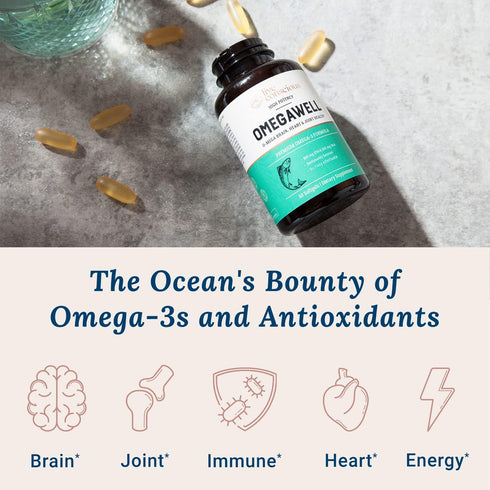 Live Conscious OmegaWell Fish Oil: Heart, Brain, and Joint Support, 800 mg EPA, 120 Count (2-Pack)