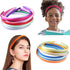 Pack of 26 DIY Satin Covered Fashion Headbands Set, 0.4 Inch/1 Cm Colorful Ribbon Hair Band Craft Headband Set