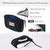 Rough Enough Small Tech Organizer Travel Case - Cable Storage Bag for Electronics & Cords, Black