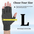 Quilax 7.9 3.1 Fingerless Compression Gloves, x Gray Compression Glove for Women or Men, Comfortable Finger Gloves
