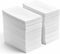 Linen Feel Disposable Napkins, Hand Towels for Bathroom, Weddings, Parties, White, 50 Pack