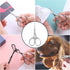 Small Facial Hair Scissors, Stainless Steel Straight Tip Snips for Grooming Kit, Eyebrows, Beard, PU Case