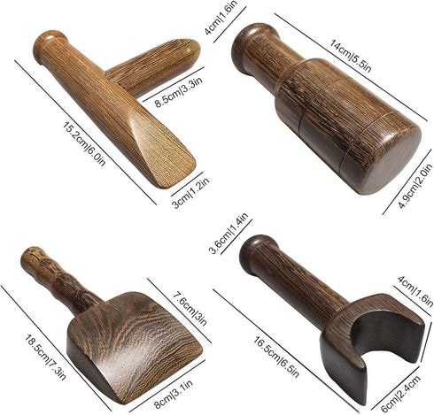 NICHOY Hammer Reset Hammer Massage Aquipment,Chiropractic Adjustment Tools and Chisel,Wedge Massager Wooden Tool Deep