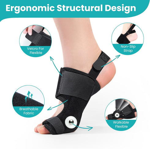 Bunion Corrector Splint Brace for Women & Men - Adjustable Big Toe Bunion Pads for Pain Relief, Toe Straightener