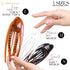 RC ROCHE ORNAMENT 6 Pcs French Concord Hair Clip, Curved Thick or Thin Hair for Women, Large Rainbow