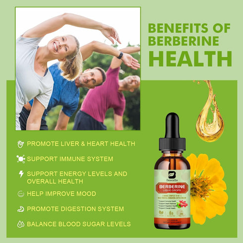 Berberine HCL Supplement 60 Veggie Capsules with Turmeric, Bitter Melon, Milk Thistle, Ceylon Cinnamon for Immune &