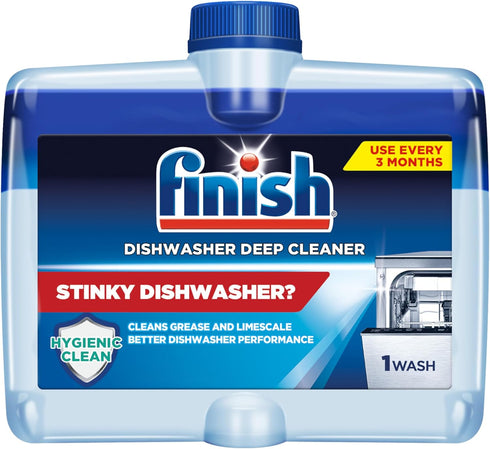 Finish Dishwasher Cleaner Liquid, Deep Cleans Grease & Limescale, 8.45oz, 3 Month Supply