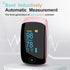 SpO2, 6 4-Way Fingertip Pulse Oximeter with Respiration Rate Monitoring, Heart Rate, PI & RR Measurements, Blood Oxygen