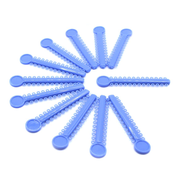 1040 O-Rings - Orthodontic Elastomeric Ligature Ties for Braces, Elastic O-Ring Rubber Bands (Pastel Blue)